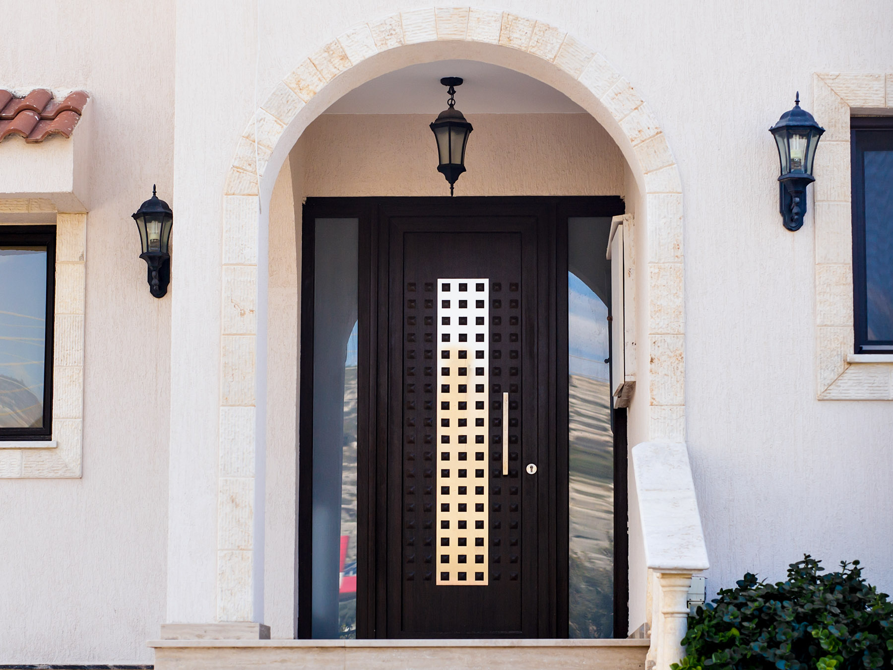 porte d'entrée en aluminium