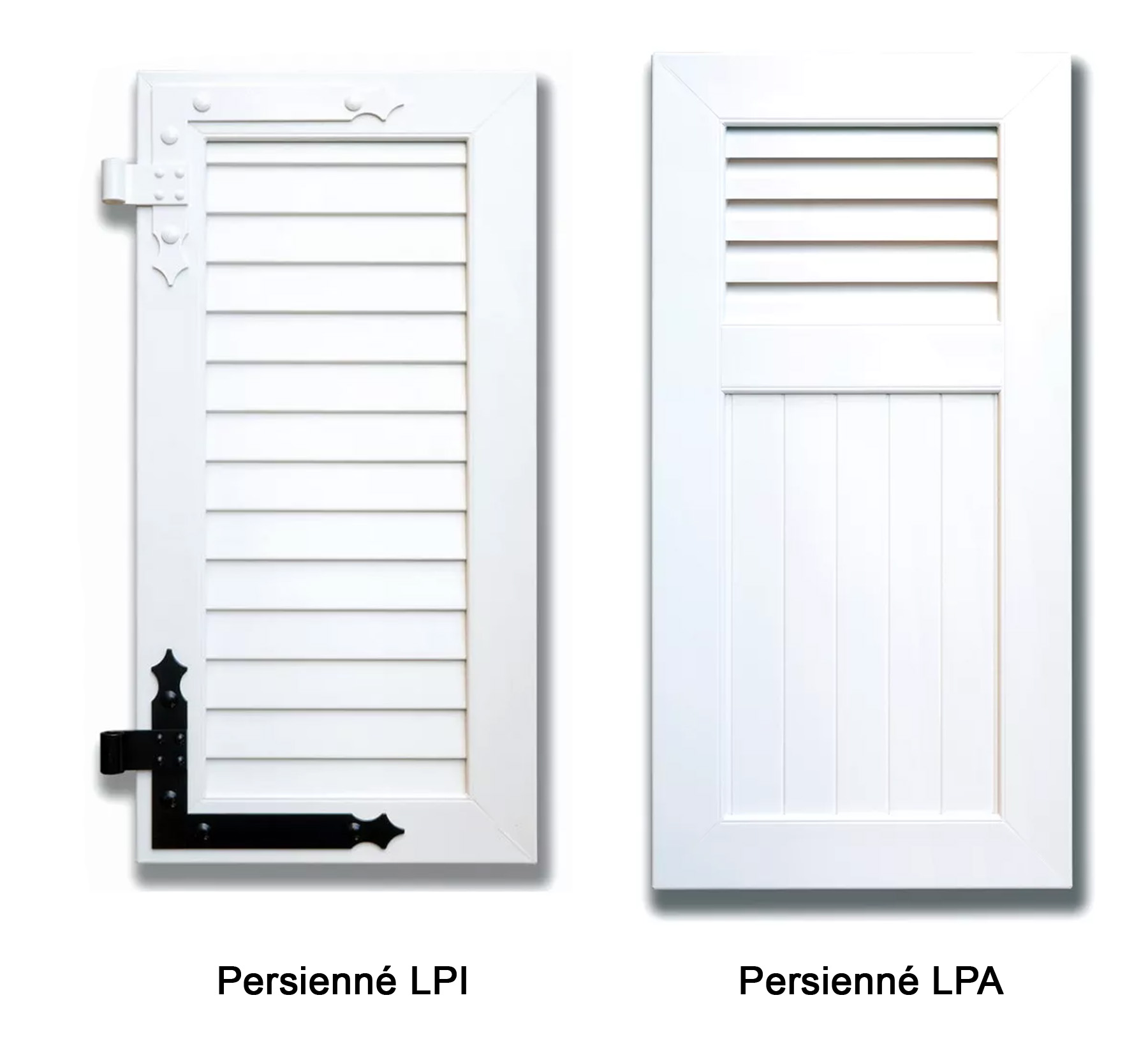 configuration des volets battants en pvc