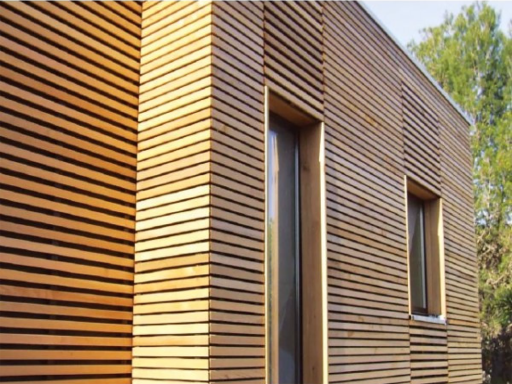 habillage de façade en bardage bois