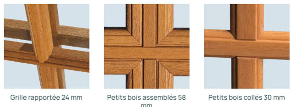 petits bois de la fenêtre bois