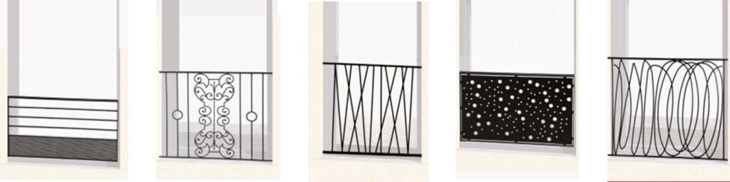 modèles de garde-corps pour balcon